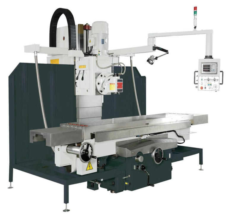 8HMU – Clausing Horizontal Mill with Vertical Angle Head, 102.3” Long x 23.6” Wide Table