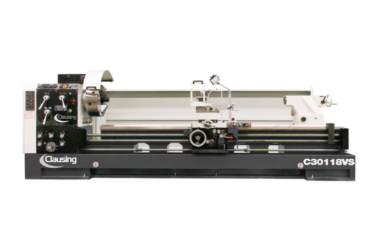 C30118VS – Clausing Lathe 30.7” Swing over Bed, Variable Speed Gap Bed Engine Lathe